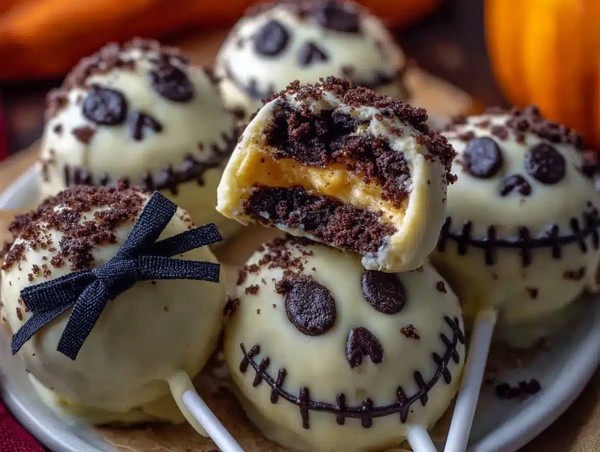 Jack Skellington Oreo Pops preparation steps
