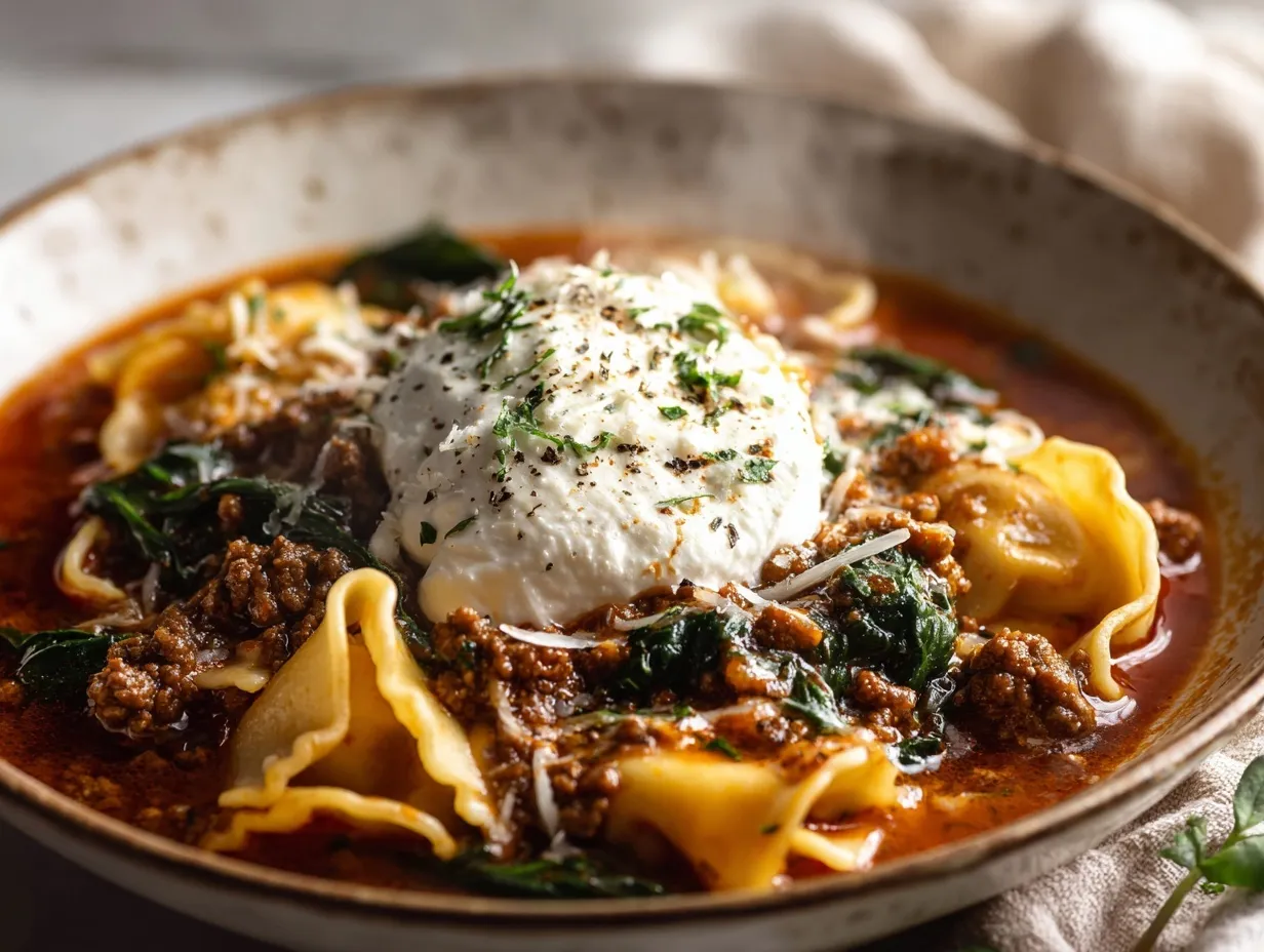 lasagna soup recipe preparation steps