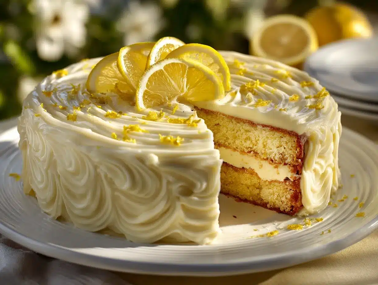 lemon cheesecake cake preparation steps