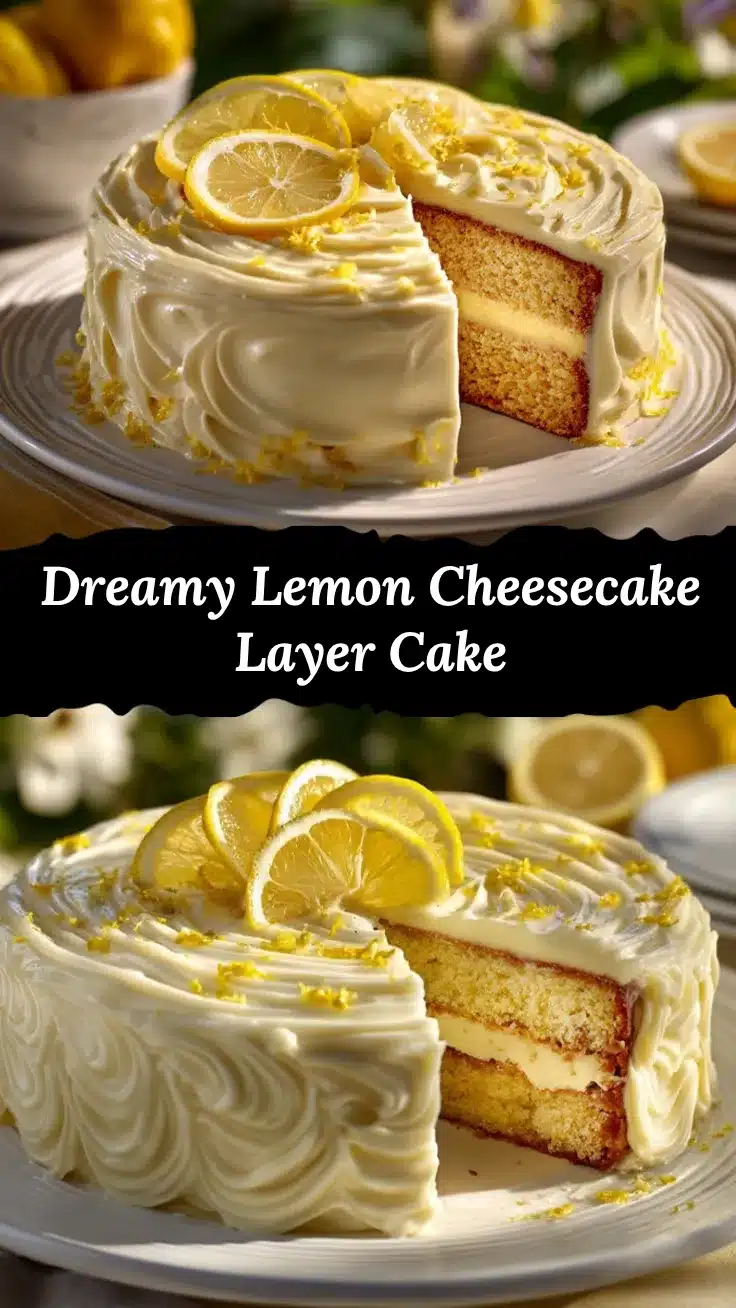 lemon cheesecake cake recipe