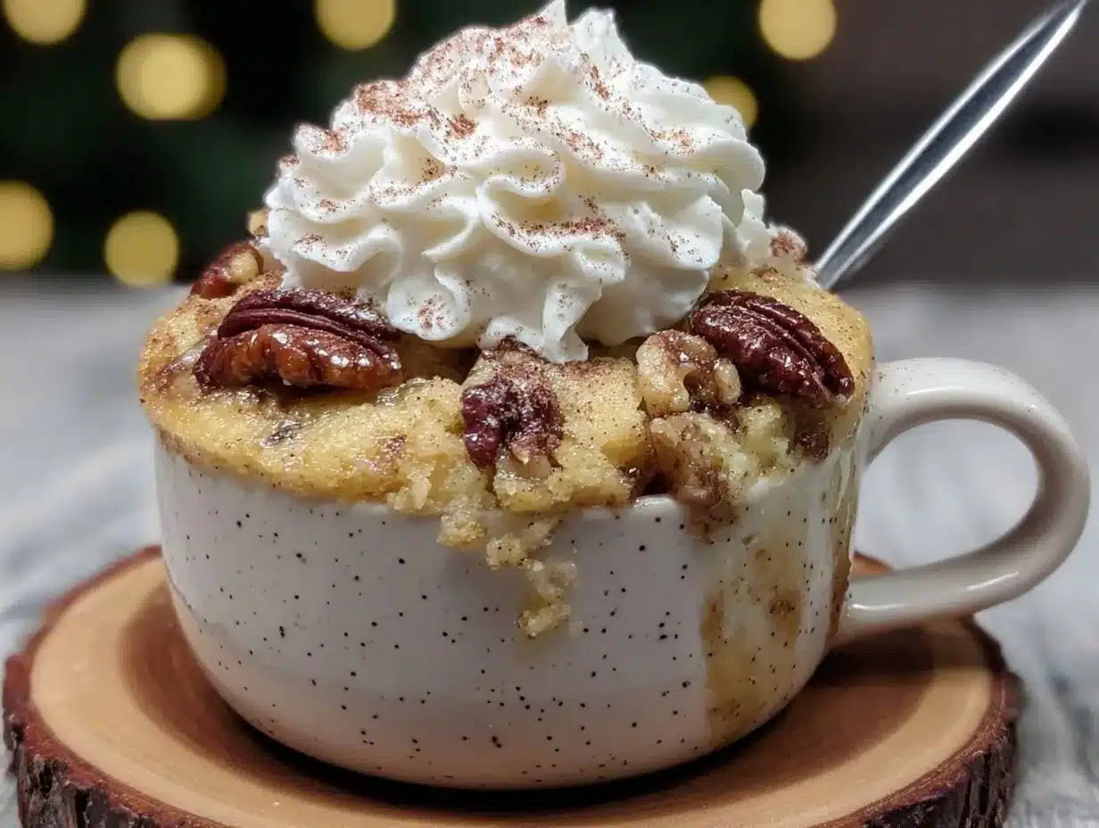 microwave apple mug cake preparation steps