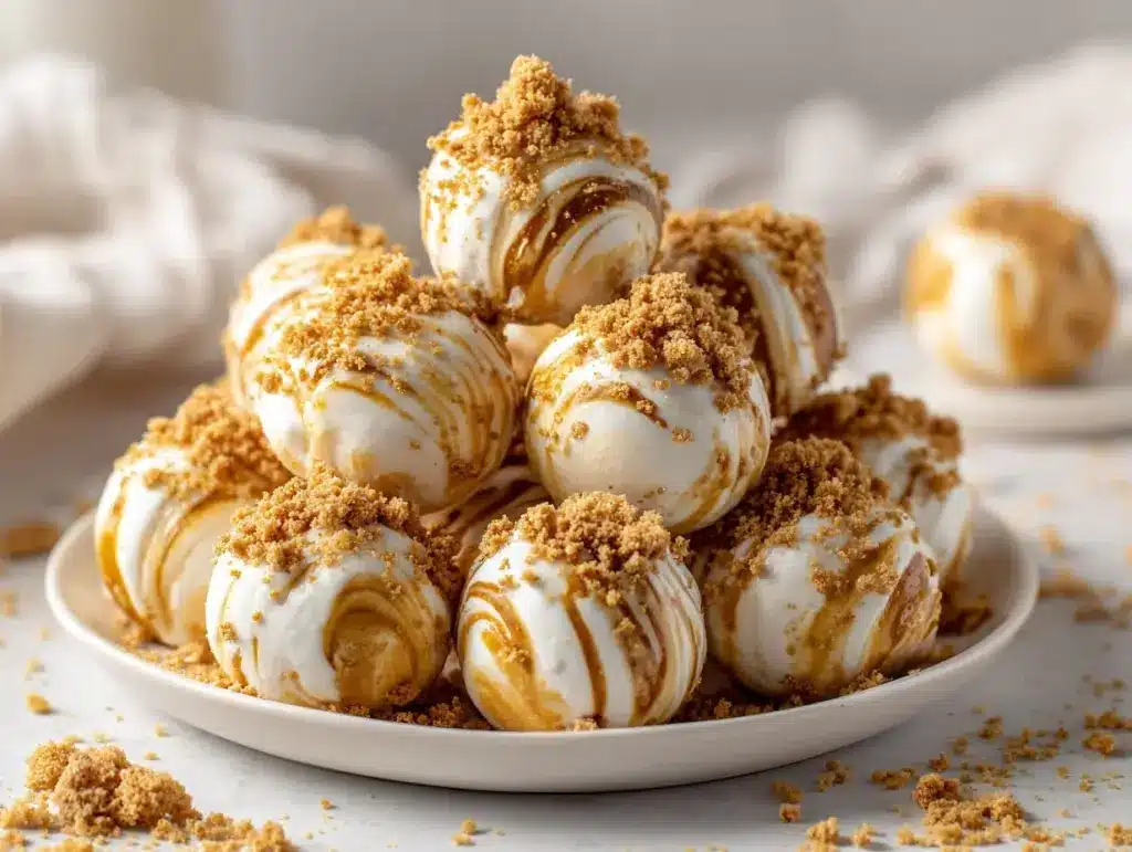 No Bake Pumpkin Cheesecake Balls - featured image