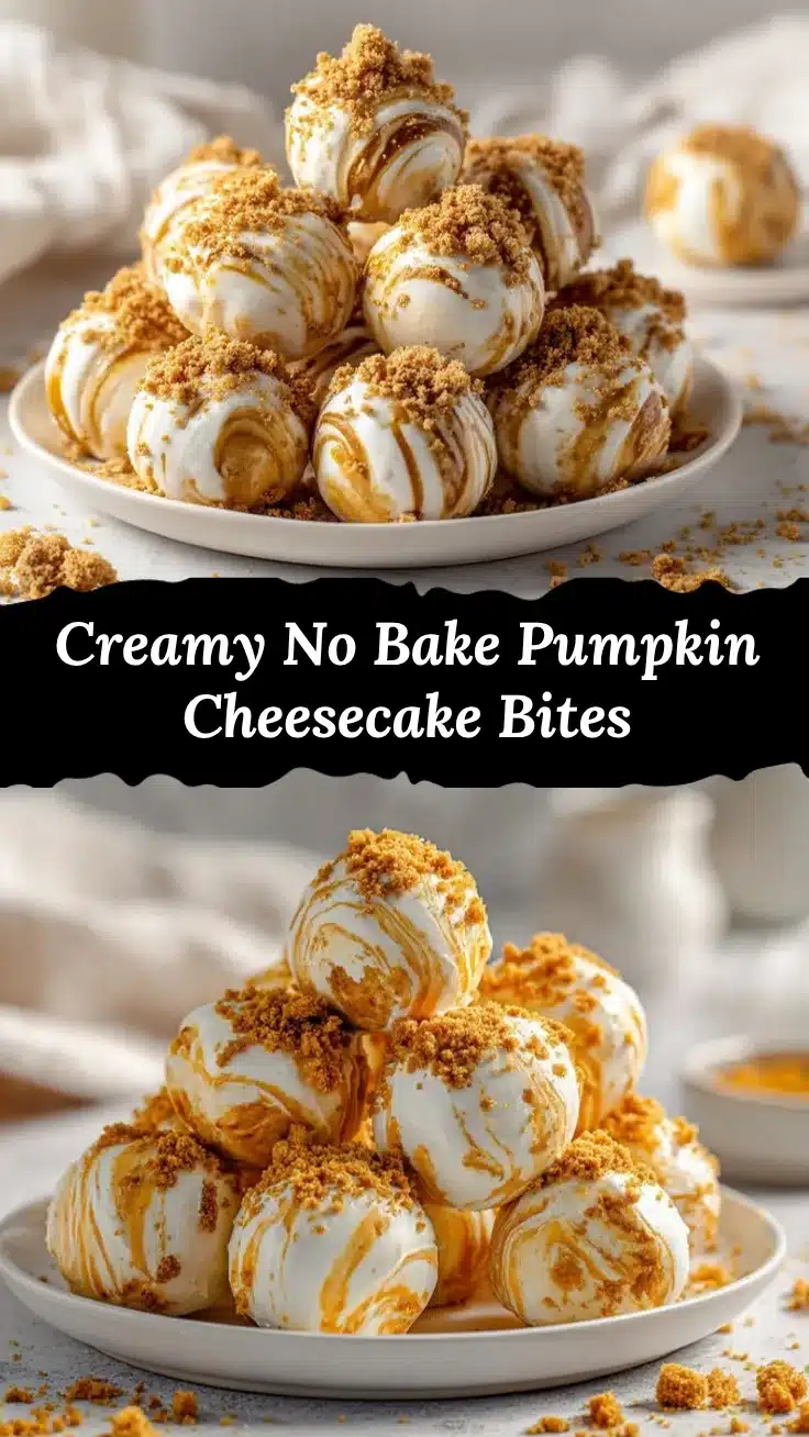 No Bake Pumpkin Cheesecake Balls recipe