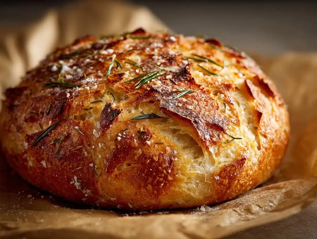 Parmesan Garlic Artisan Bread preparation steps