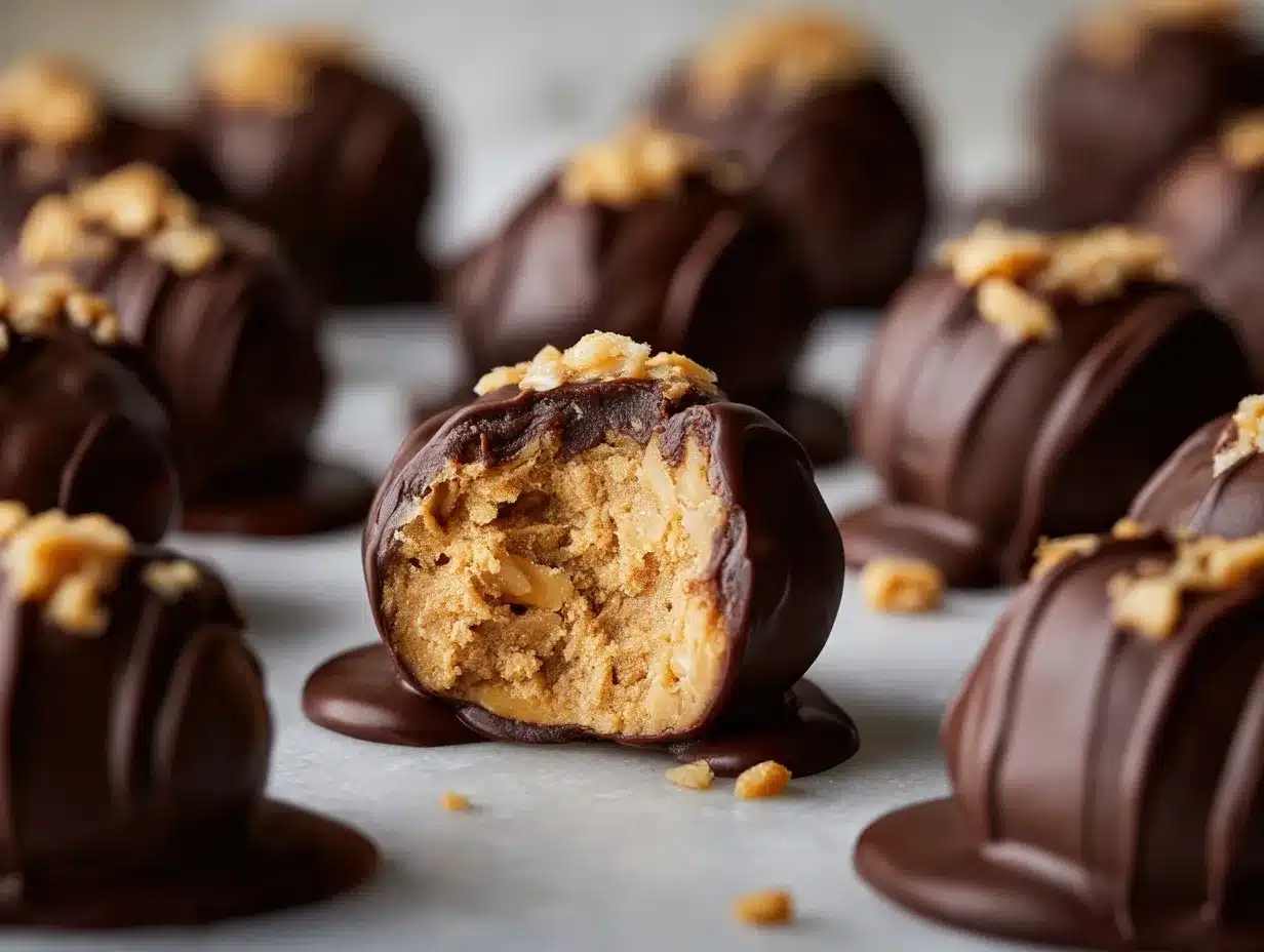 Peanut Butter Krispie Balls preparation steps