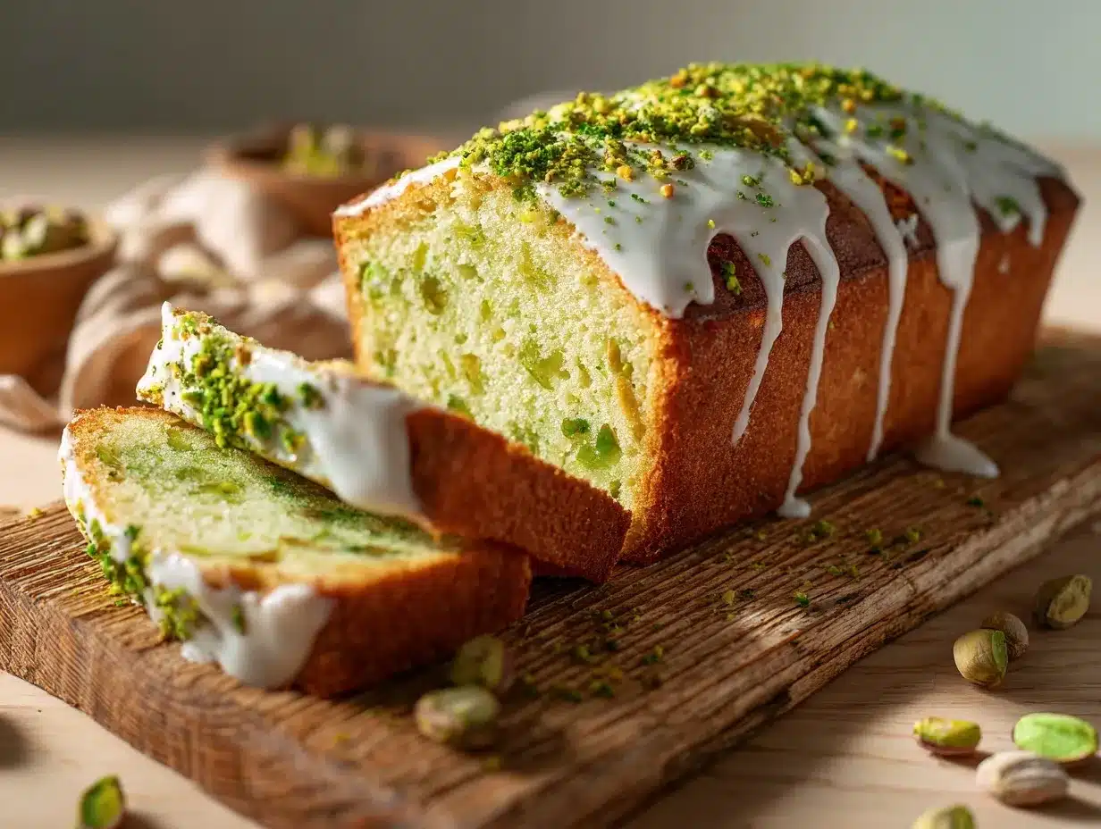 pistachio pudding bread preparation steps
