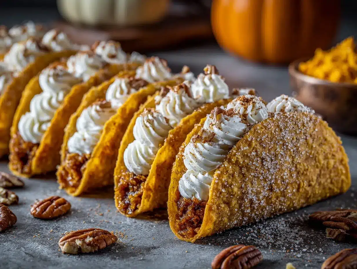 Pumpkin Pie Tacos preparation steps
