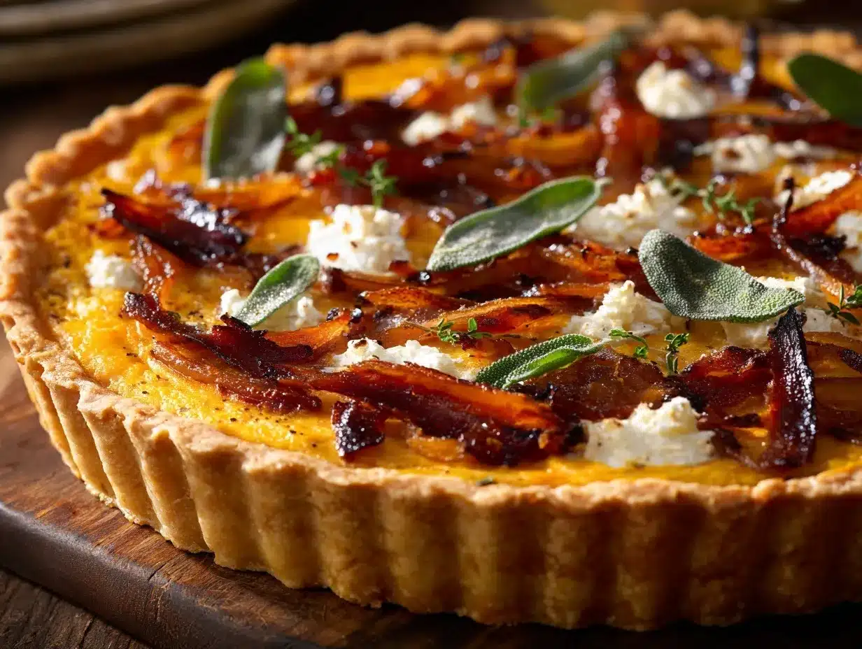 Pumpkin Ricotta Tart preparation steps