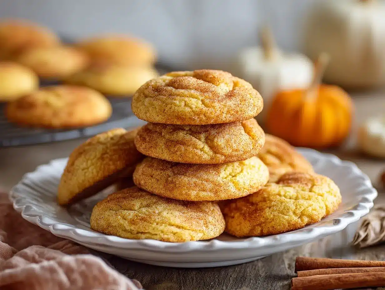 Pumpkin Snickerdoodle Cookies preparation steps