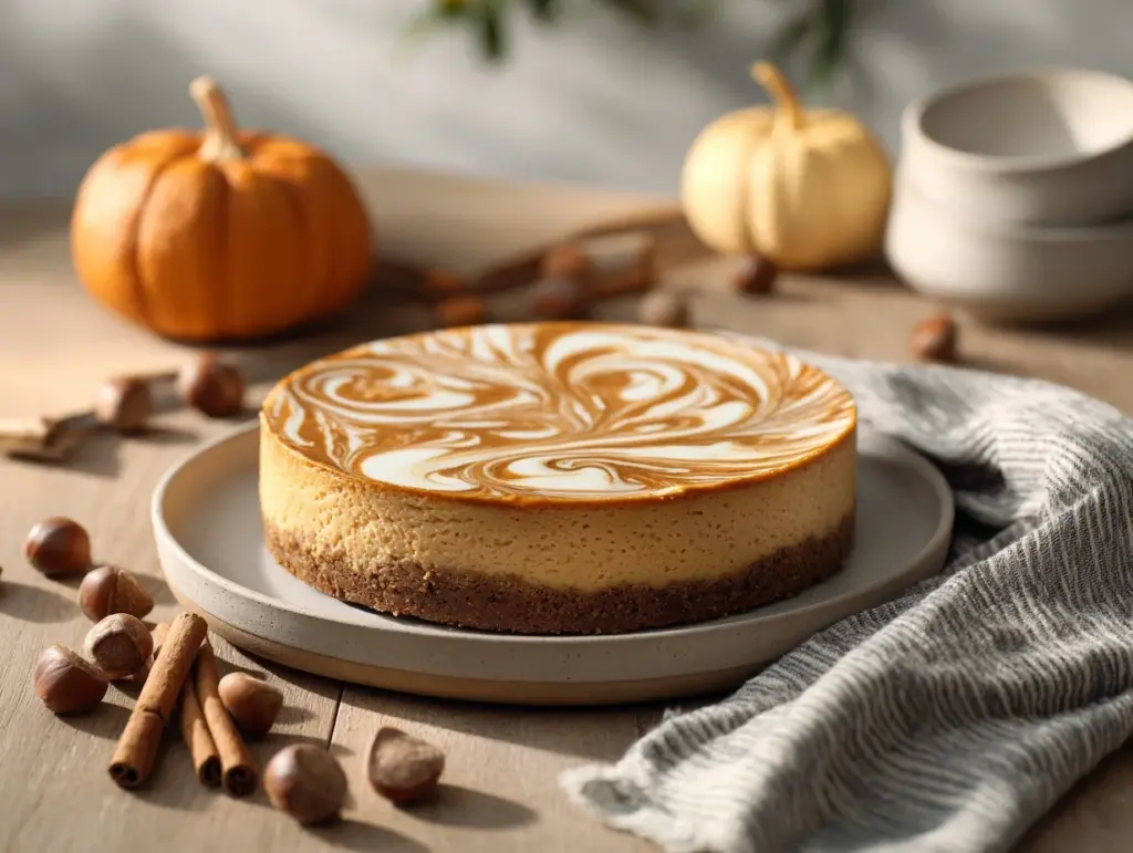 Pumpkin Swirl Cheesecake - featured image