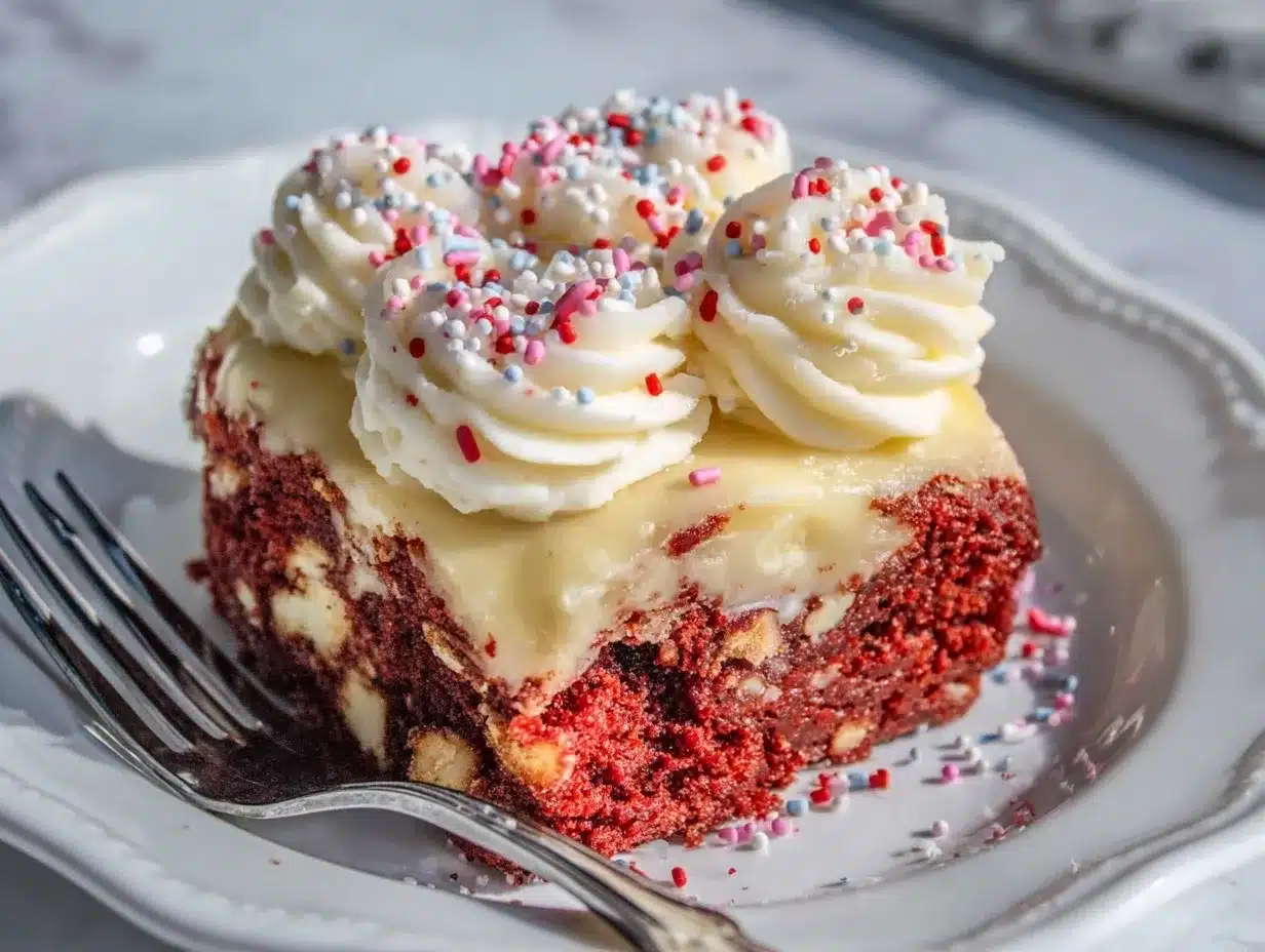 red velvet cookie cake preparation steps