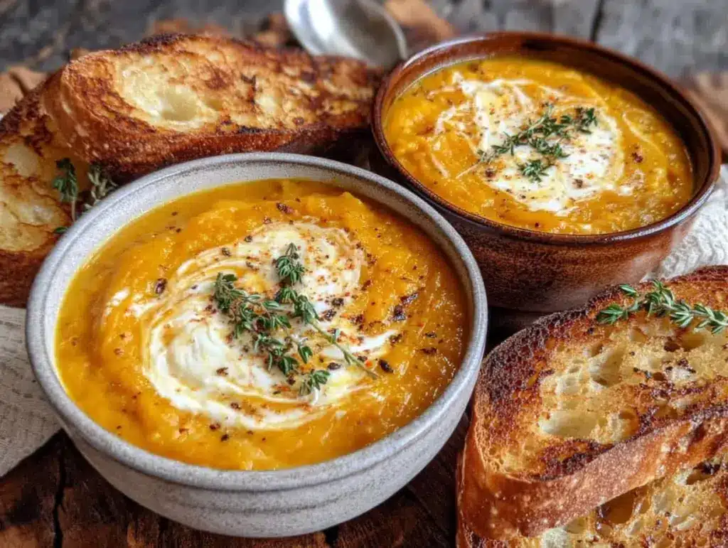 roasted butternut squash soup - featured image
