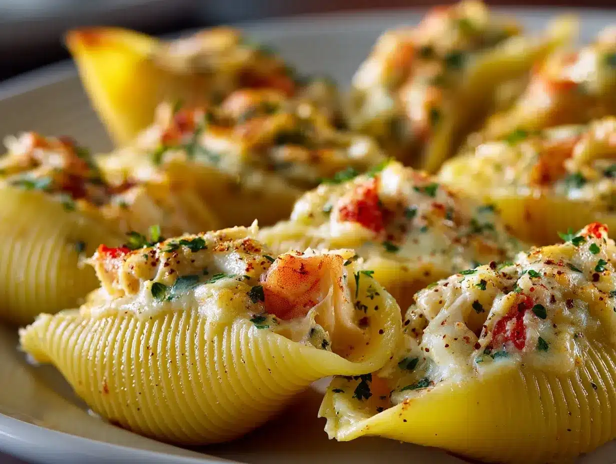 seafood stuffed shells preparation steps