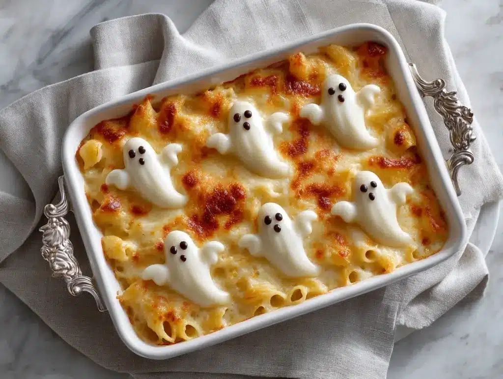 Spooky Ghost Mac & Cheese - featured image