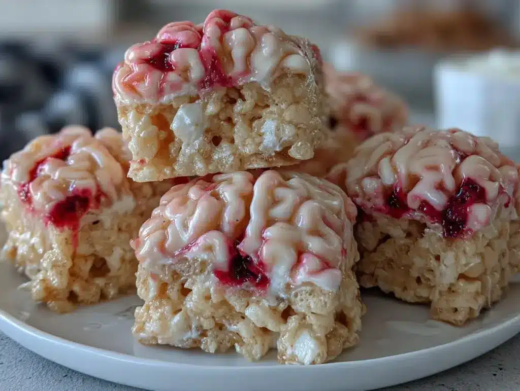 Spooky Marshmallow Rice Krispies Brains - featured image