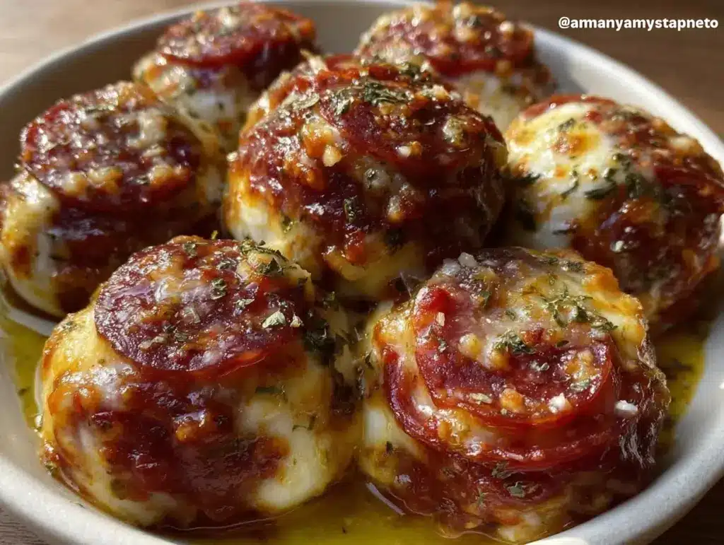 Spooky Salami Mozzarella Eyeballs - featured image