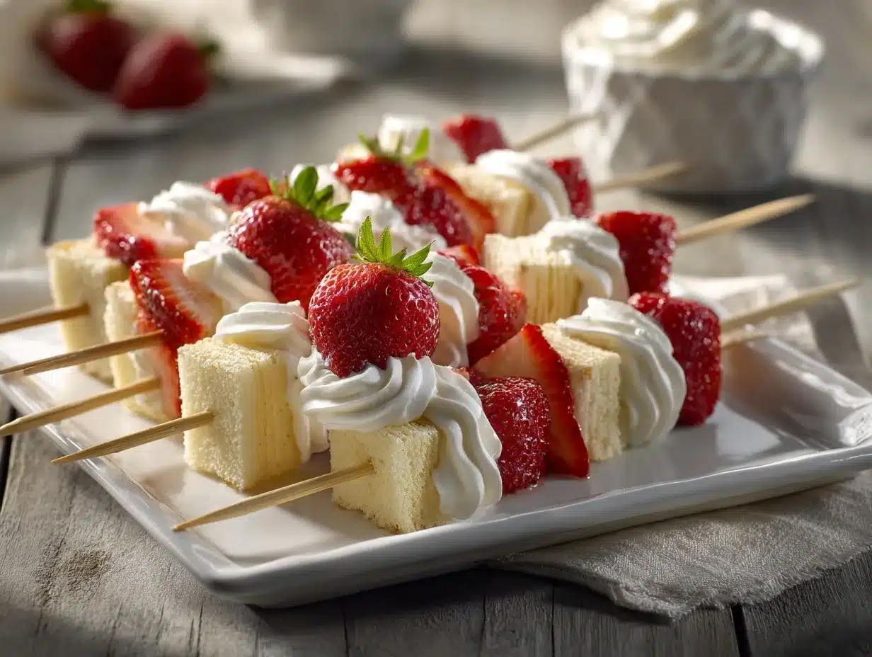 Strawberry Shortcake Kabobs preparation steps