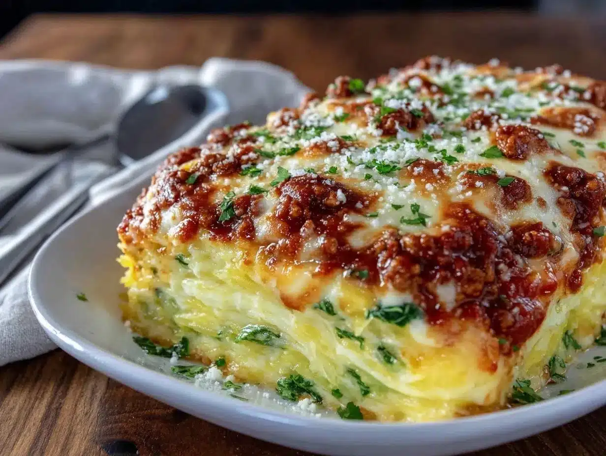 turkey spinach squash lasagna preparation steps