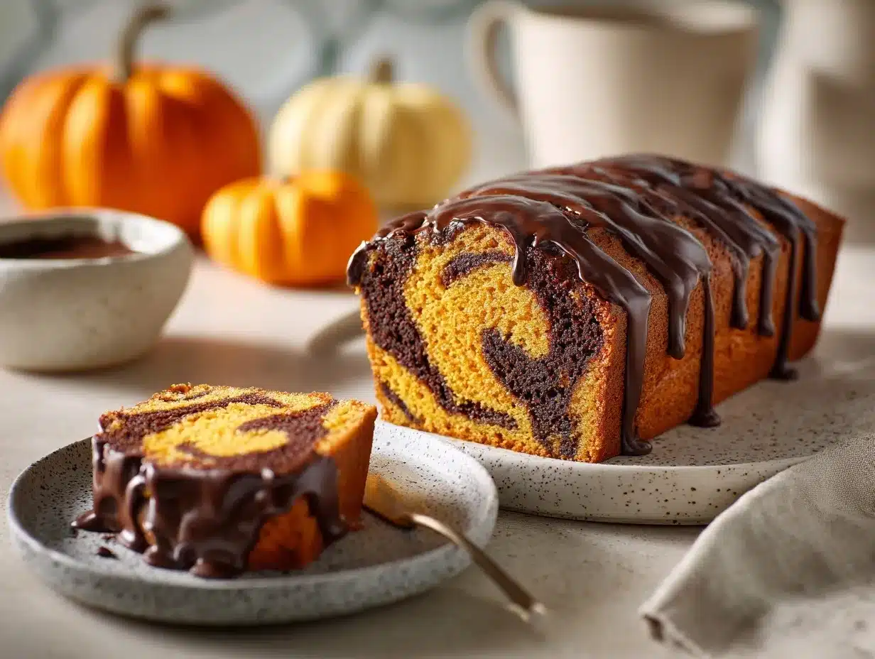 Vegan Pumpkin Marble Cake preparation steps