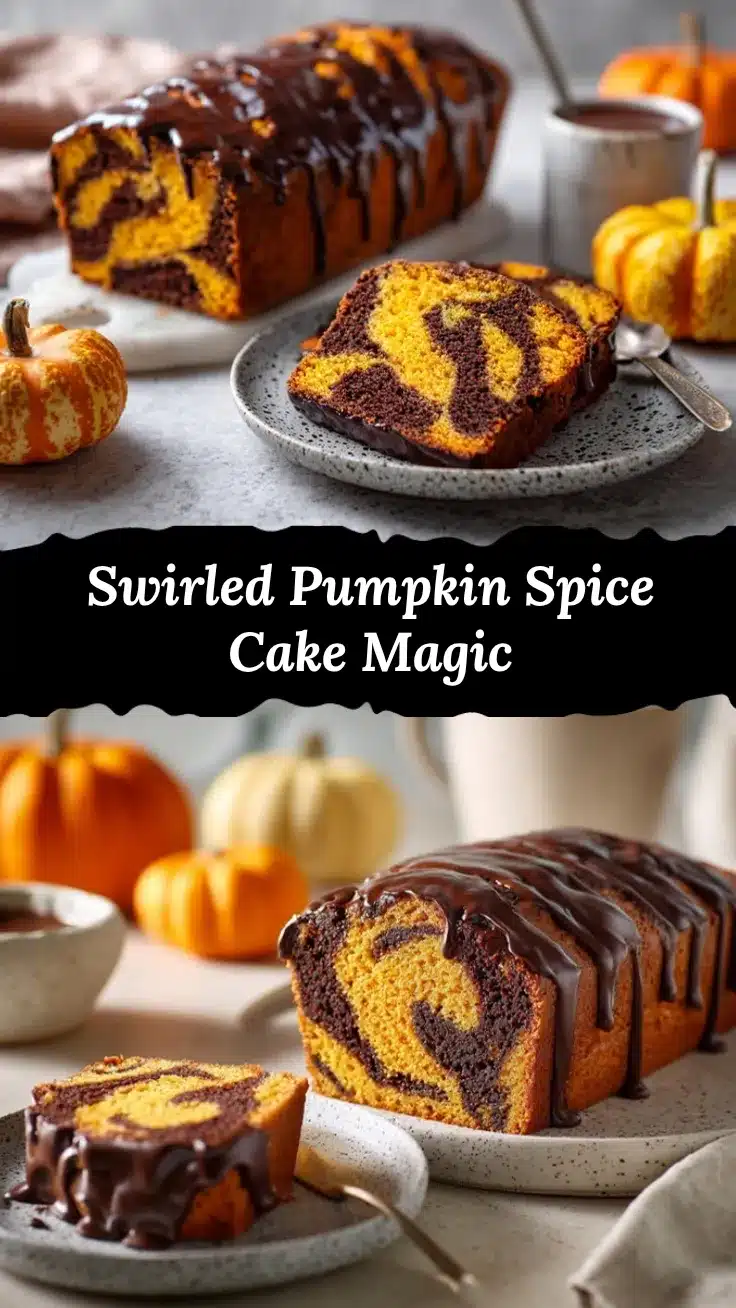 Vegan Pumpkin Marble Cake recipe