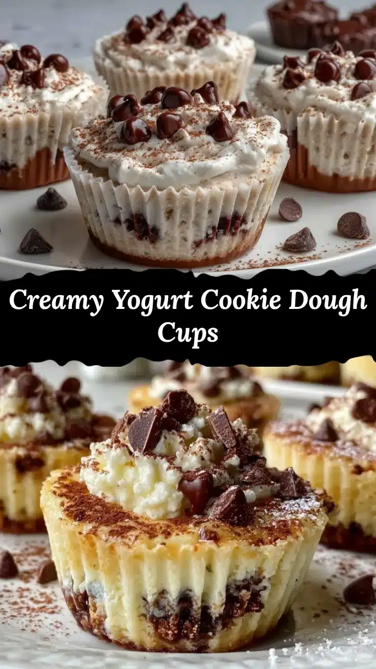 yogurt cookie dough cups recipe