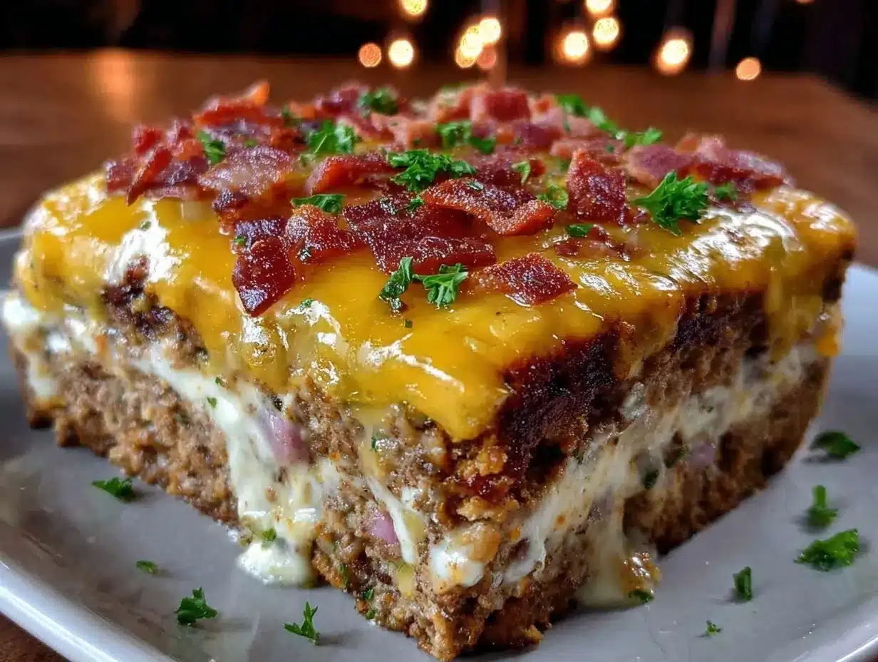 bacon cheeseburger meatloaf preparation steps