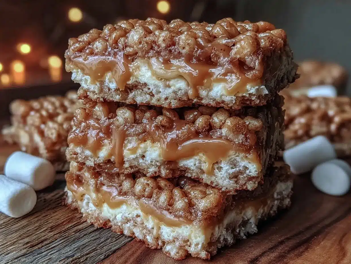 brown butter dulce de leche rice krispie treats preparation steps