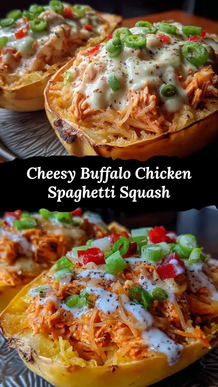 buffalo chicken stuffed spaghetti squash recipe