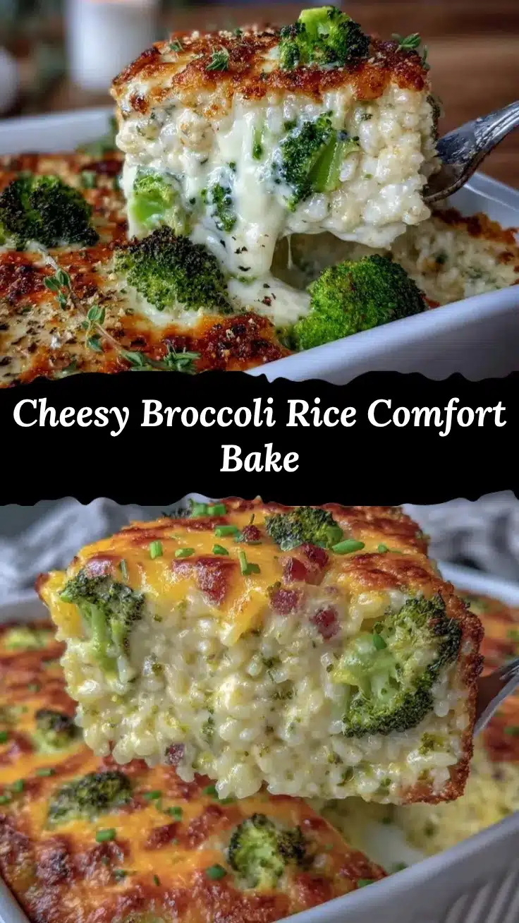 cheesy broccoli rice bake recipe