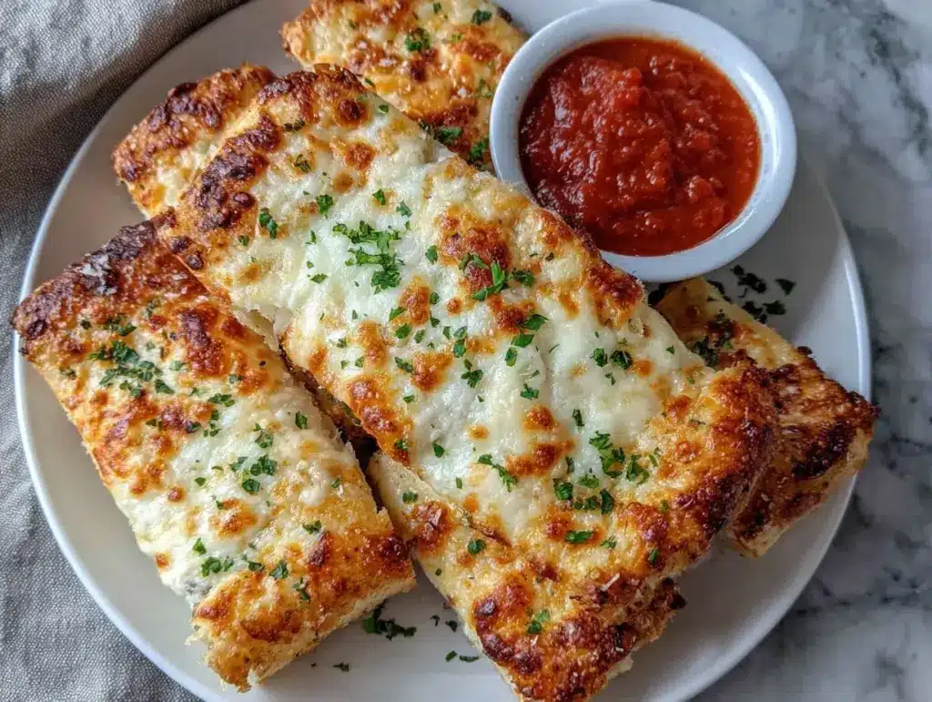 cheesy garlic breadsticks - featured image
