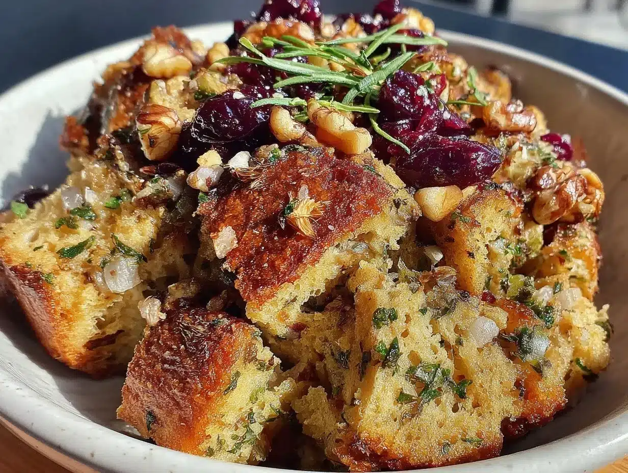Cranberry Walnut Stuffing preparation steps