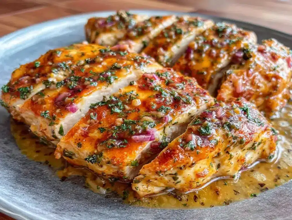 creamy baked Caesar chicken - featured image