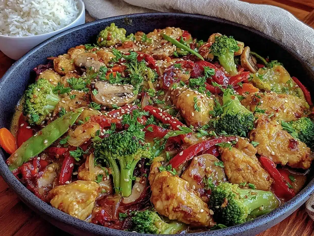 creamy chicken stir fry preparation steps