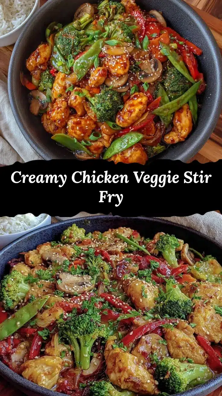 creamy chicken stir fry recipe