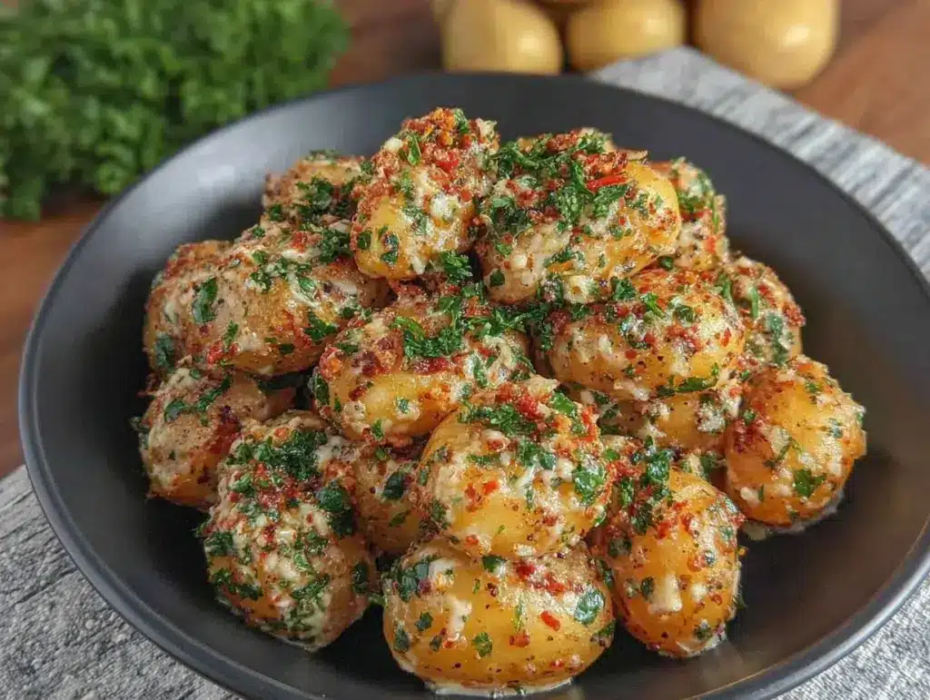 Creamy Garlic Parmesan Baby Potatoes - featured image
