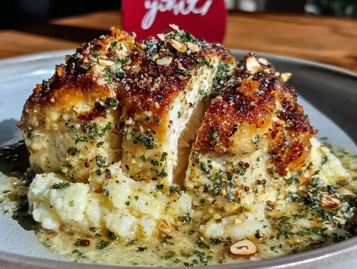 Creamy Garlic Parmesan Chicken Bake preparation steps
