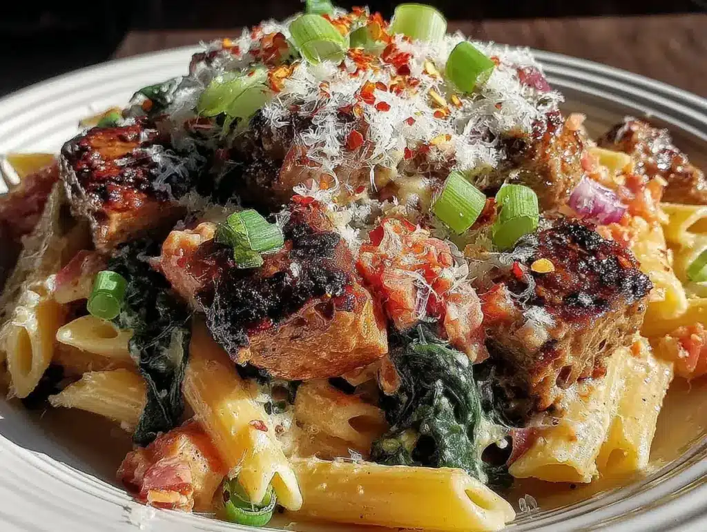 creamy penne recipe - featured image