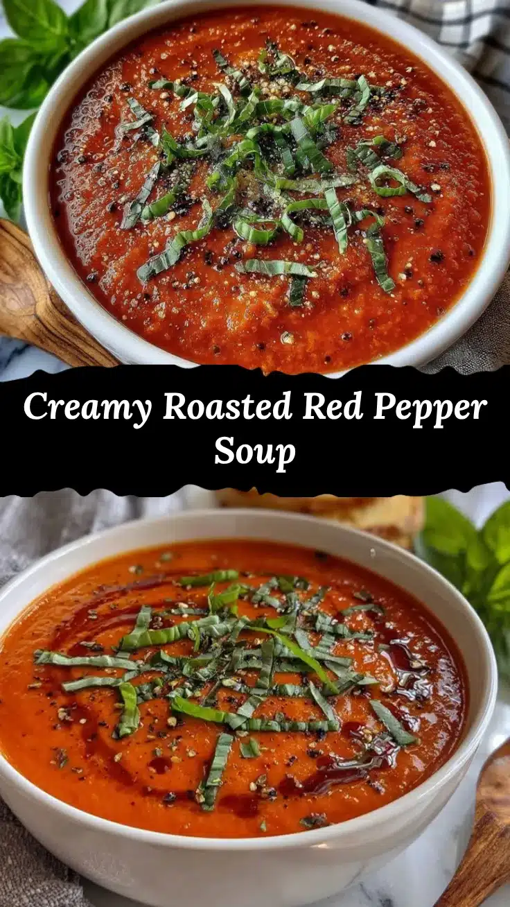 creamy roasted red pepper soup recipe