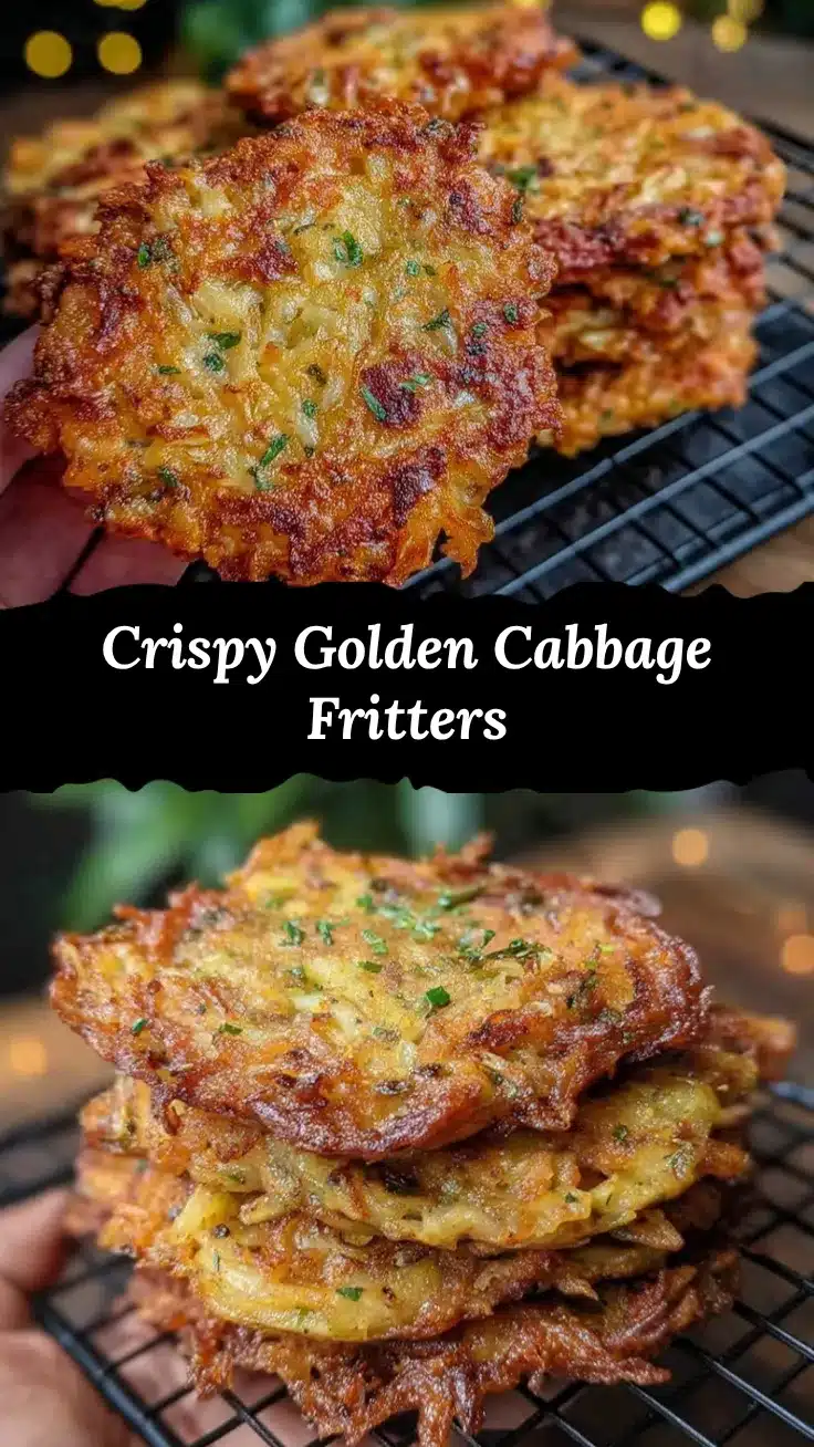 crispy cabbage fritters recipe