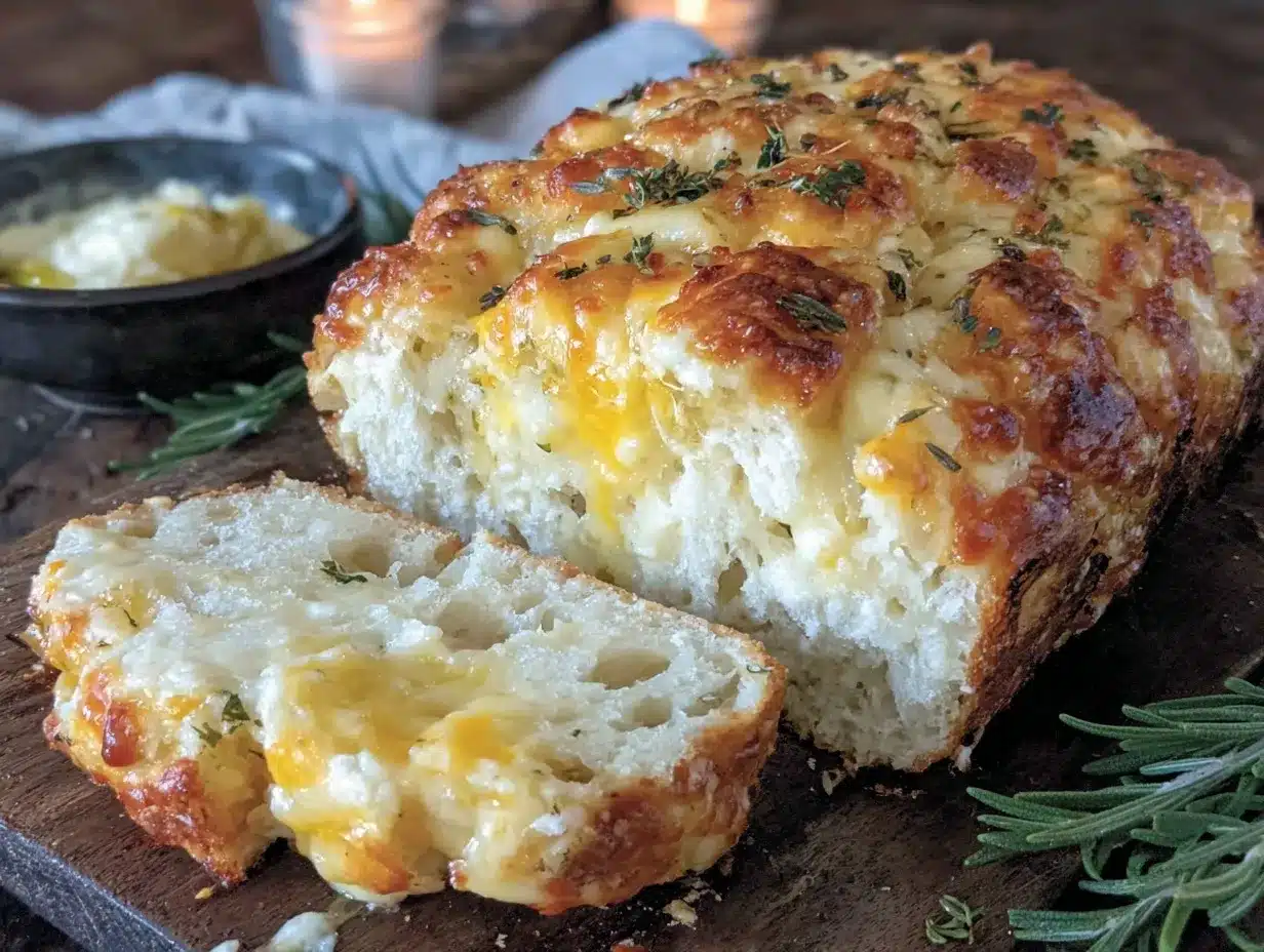 crispy cheesy bread preparation steps