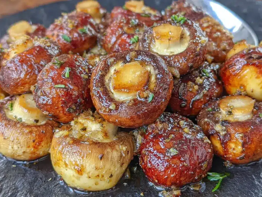 garlic butter roasted mushrooms - featured image