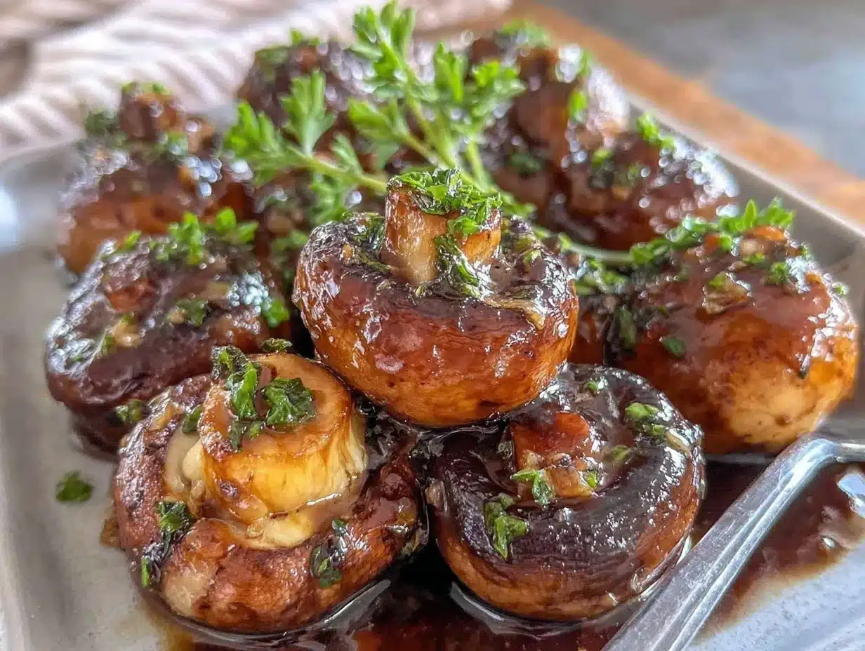 garlic butter roasted mushrooms preparation steps
