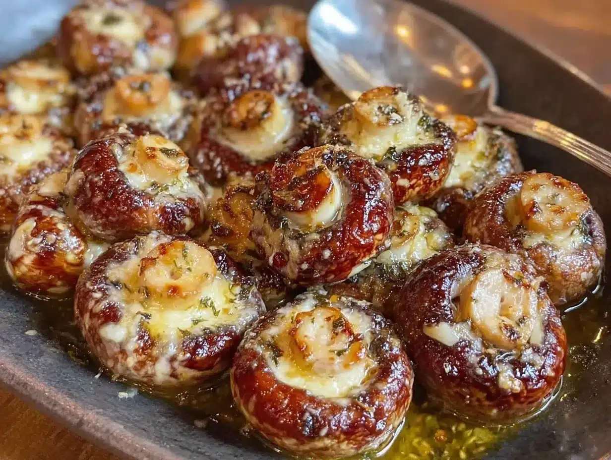 garlic butter roasted mushrooms preparation steps