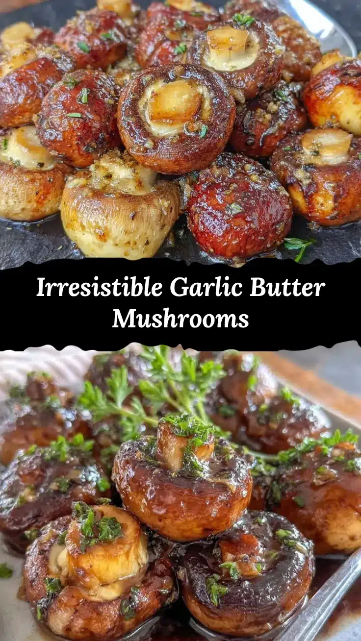 garlic butter roasted mushrooms recipe