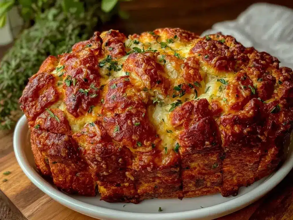 garlic herb cheddar bread - featured image