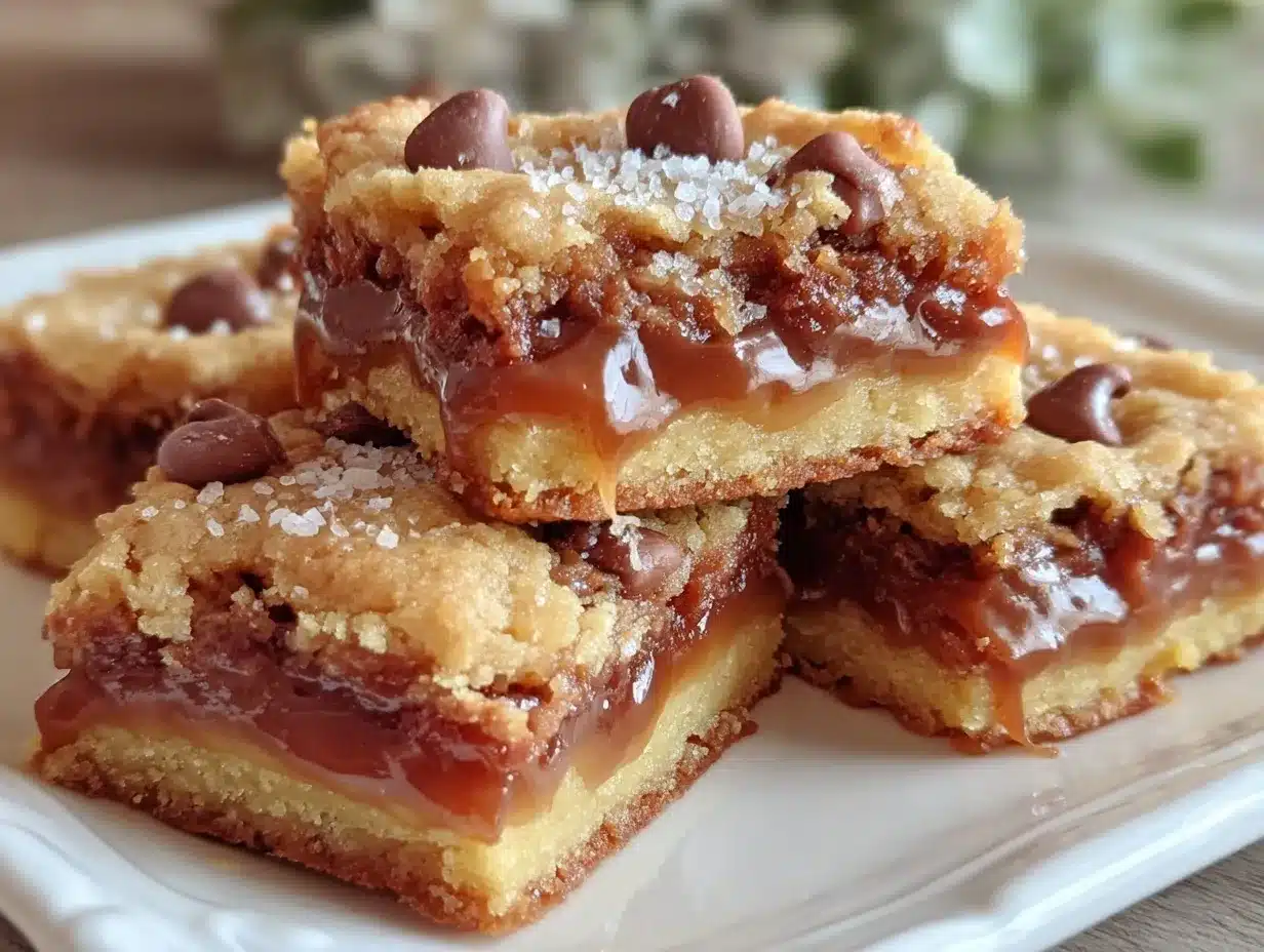 gooey caramel bars preparation steps
