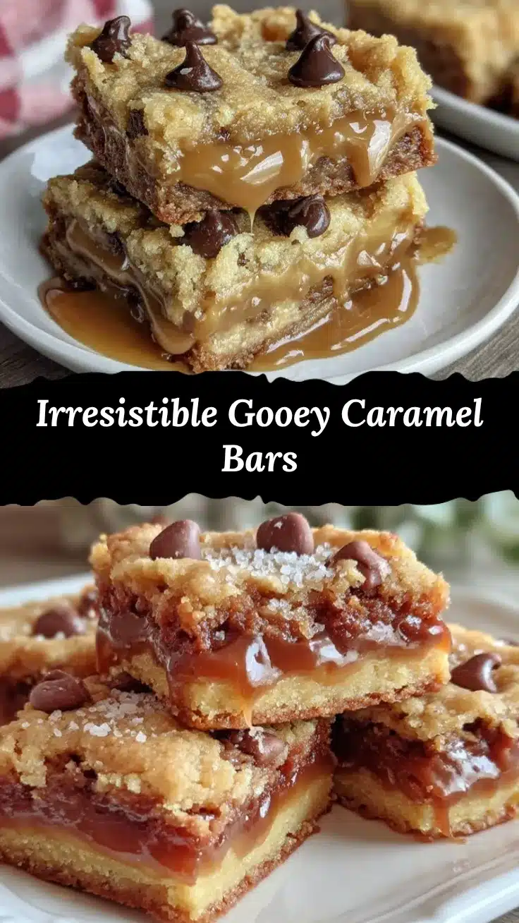 gooey caramel bars recipe