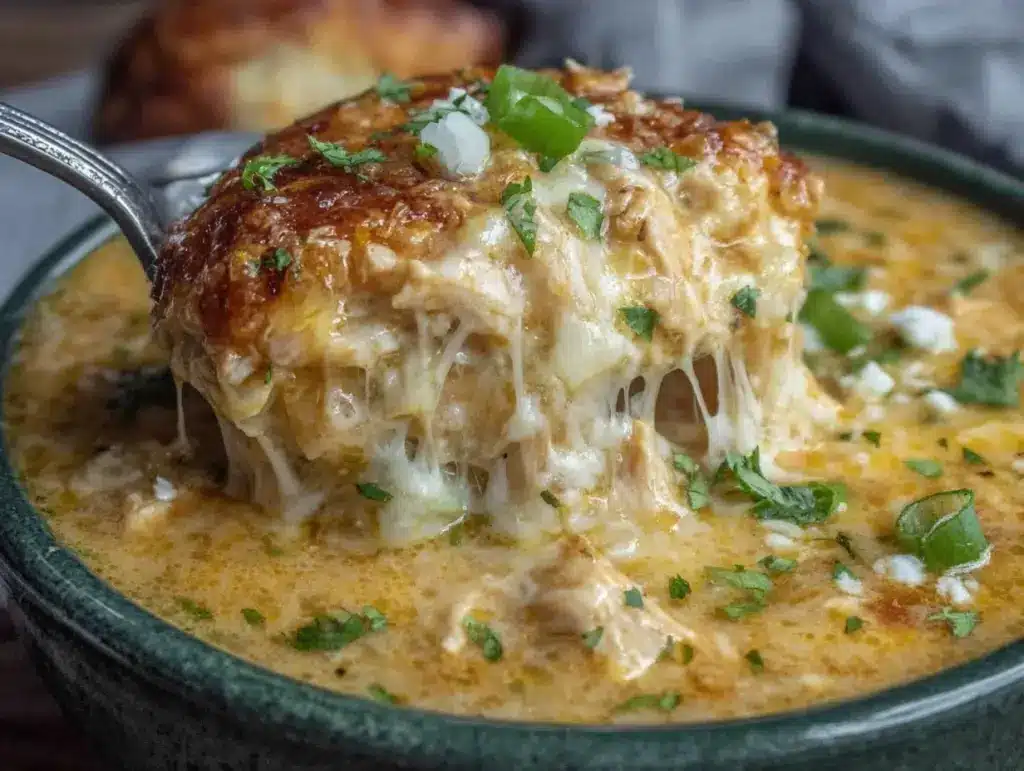 green chicken enchilada soup - featured image
