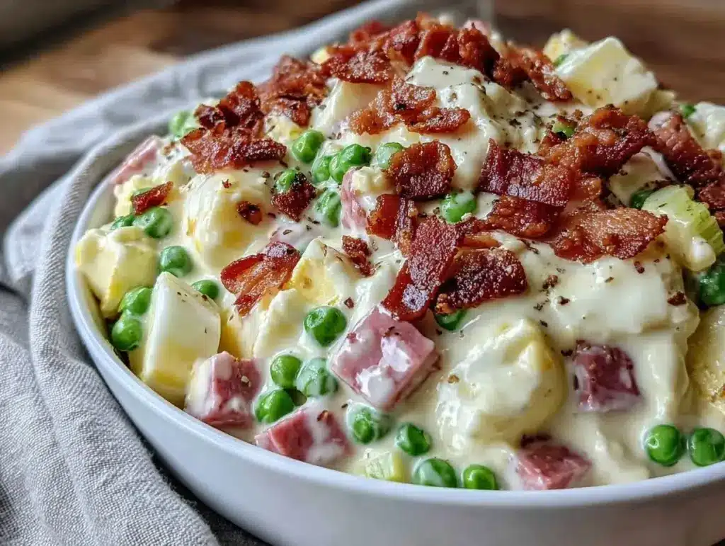 ham and pea salad - featured image