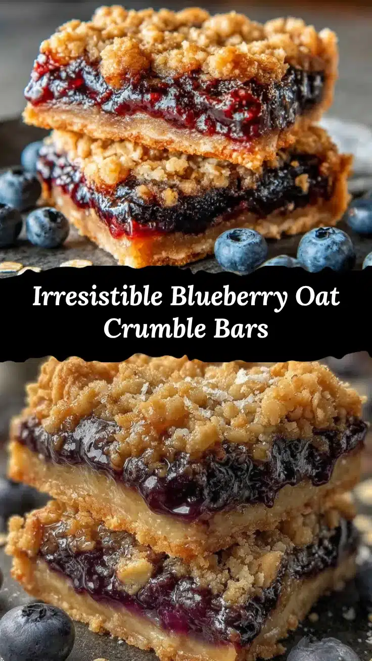 healthy blueberry oat bars recipe